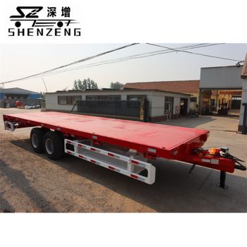 20噸軸距可調(diào)平板拖車(chē)